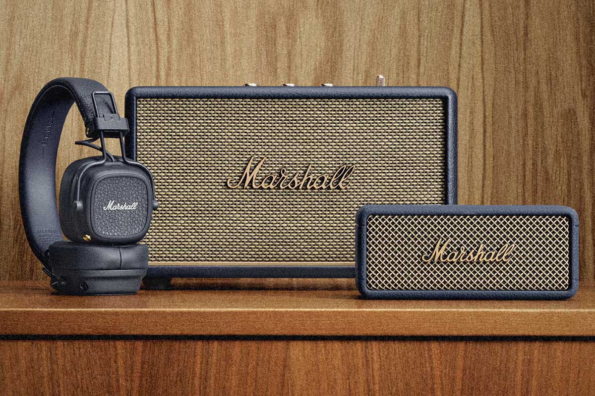 Marshall、ヘッドホン・スピーカー3モデルに新色「Midnight Blue」追加
