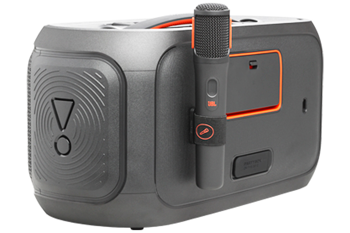 JBL、マイク付属でカラオケも楽しめるパーティースピーカー「JBL