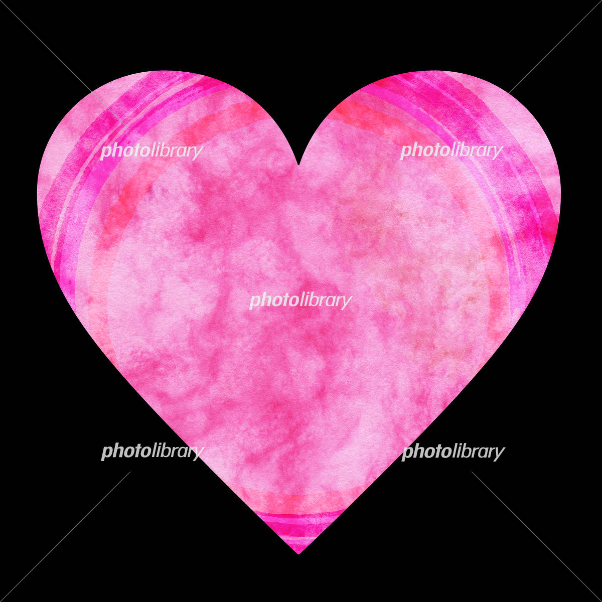 ハートマーク 黒背景 イラスト素材 [4129210] - フォトライブラリー