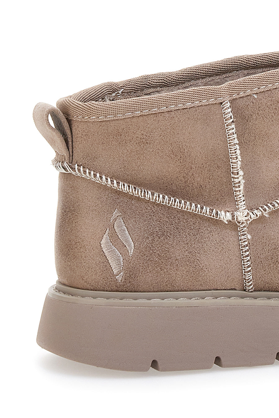 Stivaletti alla caviglia beige con pelo Skechers Keepsakes Lite
