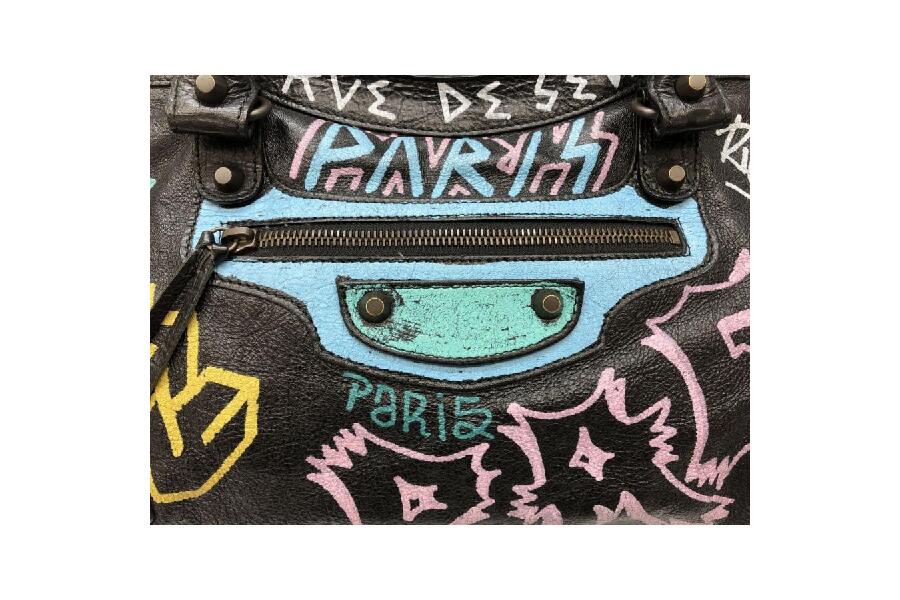 BALENCIAGA ハンドバッグ グラフィティ 115748 ブラック バレンシアガ