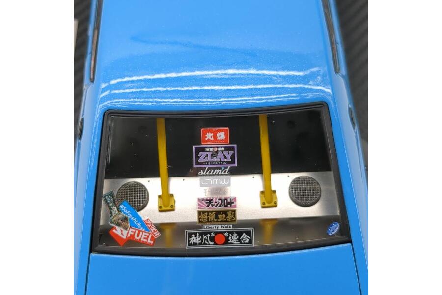 Ignition Model 0433 LB WORKS Kenmary 2Door KPGC110 ブルー 1/18