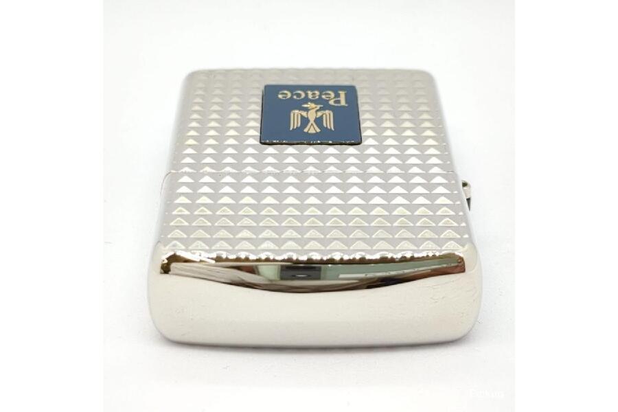 未使用】 Zippo PEACE 2007年製 アーマーケース ダイヤカット ケース