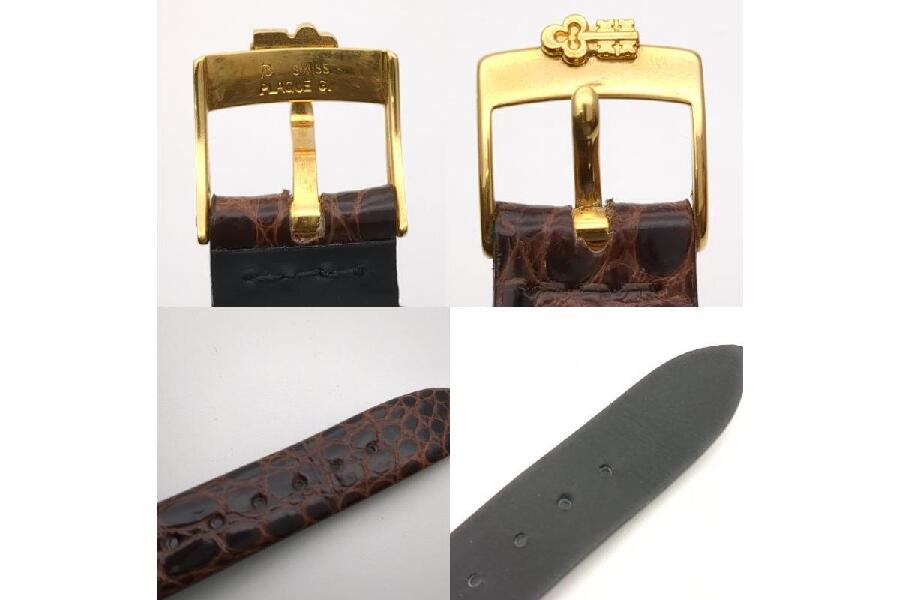 コルム K18ケース 50.127.56 クォーツ ゴールド文字盤 社外ベルト 純正