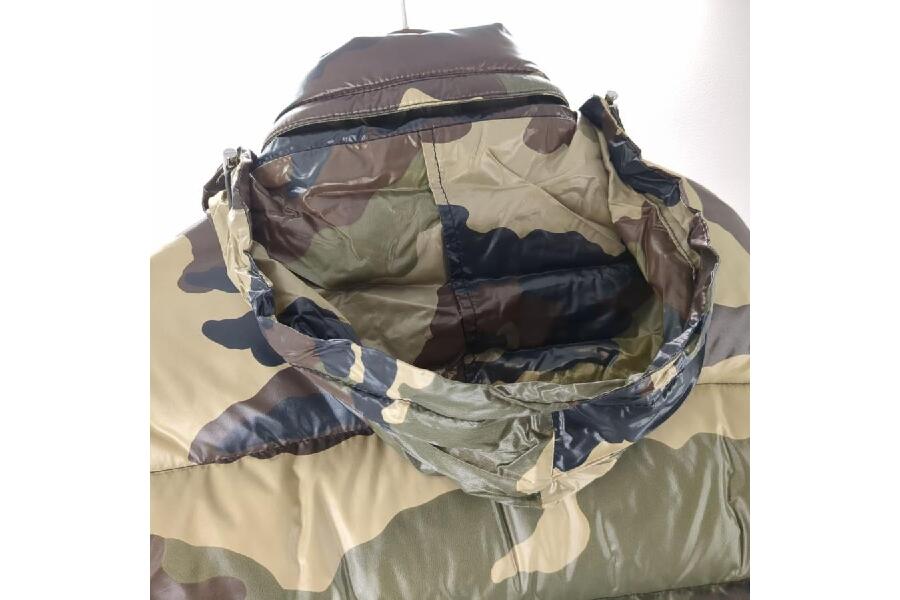 MONCLER メンズ ダウンジャケット 0サイズ 迷彩 カモフラージュ柄 程度