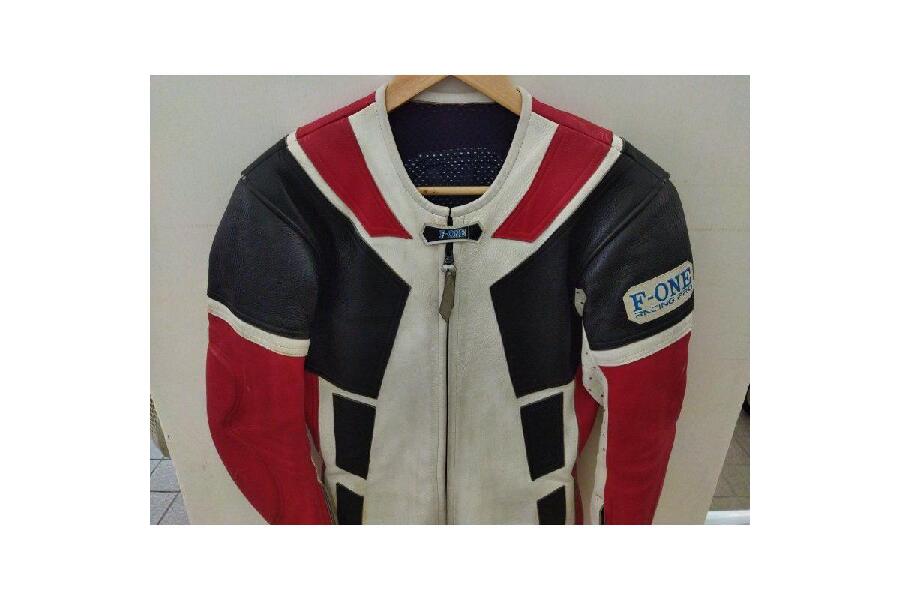F-ONE レーシングスーツ 革ツナギ Mサイズ MFJ ライダース ※全体的に