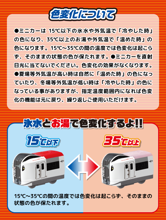 おふろDEミニカー 成田エクスプレス｜商品情報｜おふろのおもちゃ