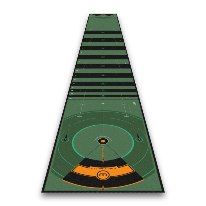 Wellputt 26ft Putting Mat | 26ft Green Indoor Putting Mat — PlayBetter