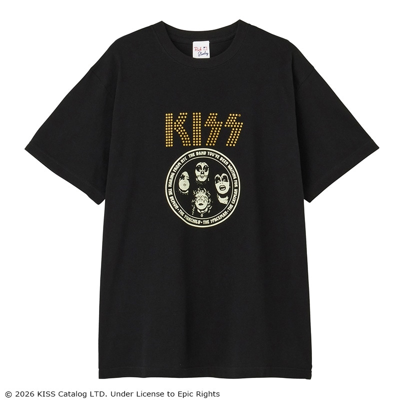 KISS キッス / Tシャツ ブラック（ワイド）(ブラック): 通常| プラザ
