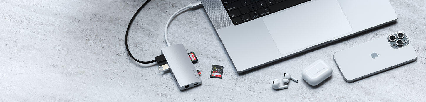 Satechi USB-C Multi-Port Adapter 4K with Ethernet V2 | 変換