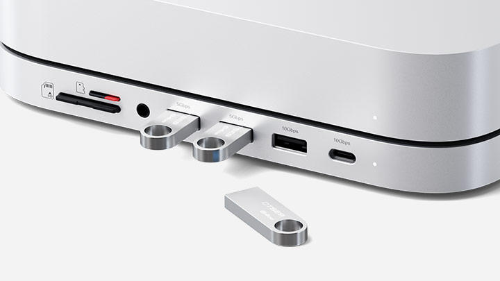 Satechi Stand & Hub for Mac Mini/Studio with NVMe SSD Enclosure