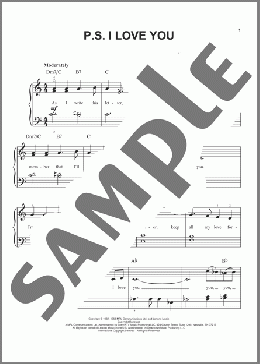 楽譜一覧】P.S. I Love You - ヤマハ「ぷりんと楽譜」