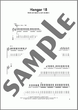 バンド楽譜】Hangar 18 / Megadeth(ギタースコア)