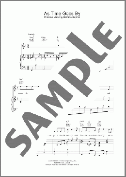 楽譜一覧】As Time Goes By Herman Hupfeld - ヤマハ「ぷりんと楽譜」