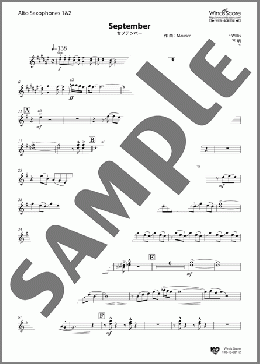 吹奏楽楽譜】September(Alto Saxphones 1&2) / Maurice White/Al McKay