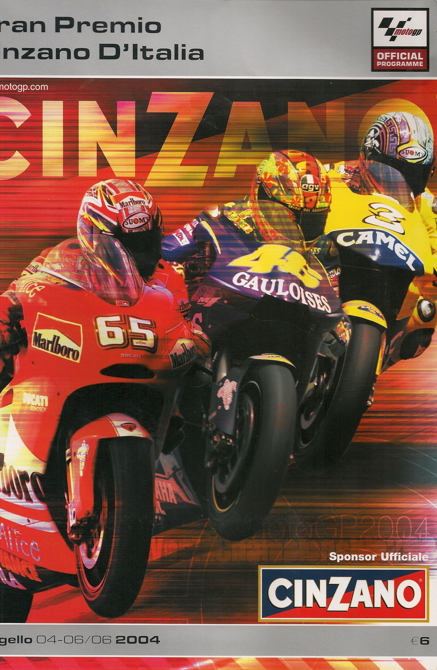 2004 MotoGP (FIM Grand Prix World Championship) Programmes | The