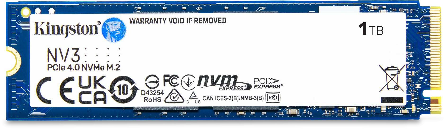 Kingston NV3 PCIe 4.0 M.2 NVMe SSDs