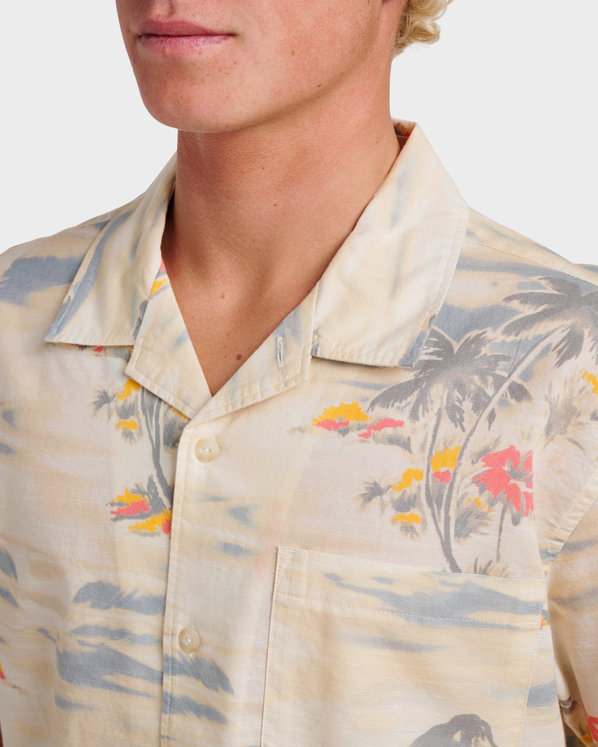 Tropical Surf Casual Short Sleeve Shirt - Birch | Quiksilver