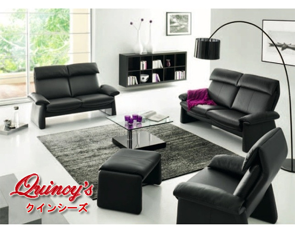 5301】ドイツ製 エルポ社 最高級本革ソファー（2,5人掛け