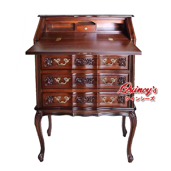 5936】イタリア製 ライティングビューロ - クインシーズ（☆ロココ調