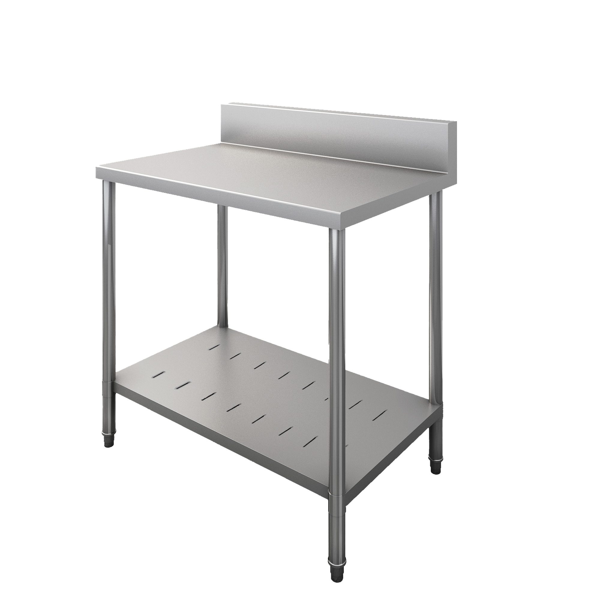 業務用キッチン 調理台 スノコ板 サイズオーダー バックガードあり