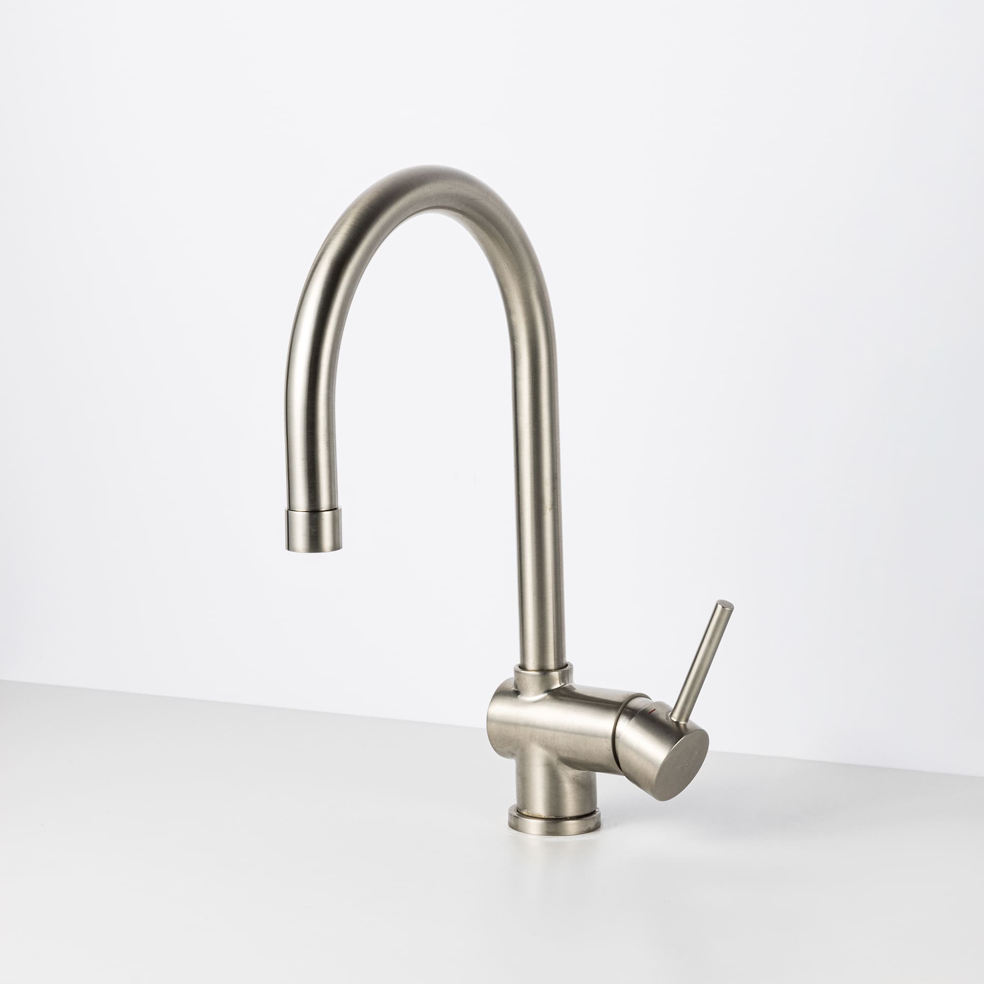 ハンドホース水栓 グースネック混合栓 サテン | KB-TP006-02-G141