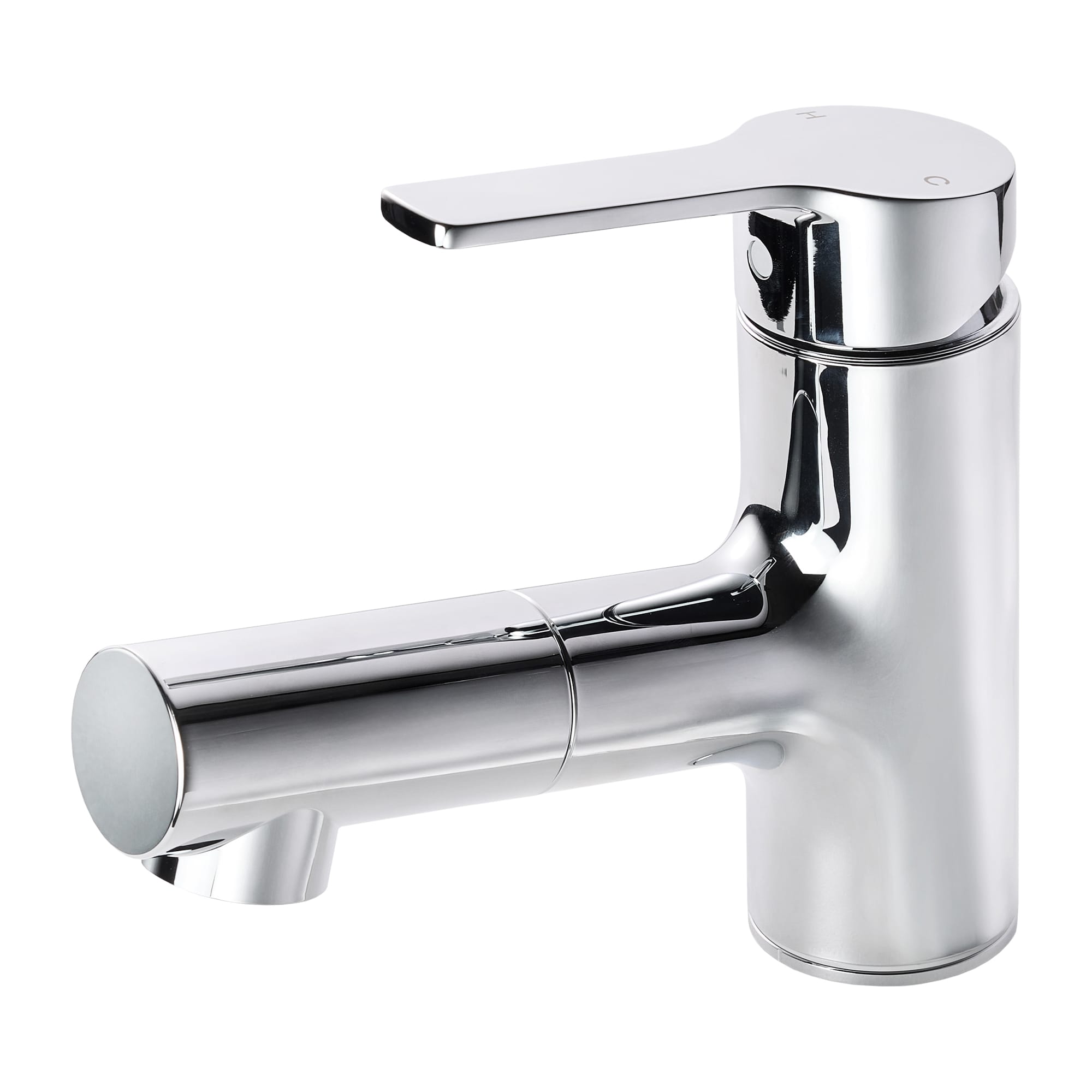 洗面水栓 SK-11：ストレートホース混合栓 クローム | KB-PT011-43-G201