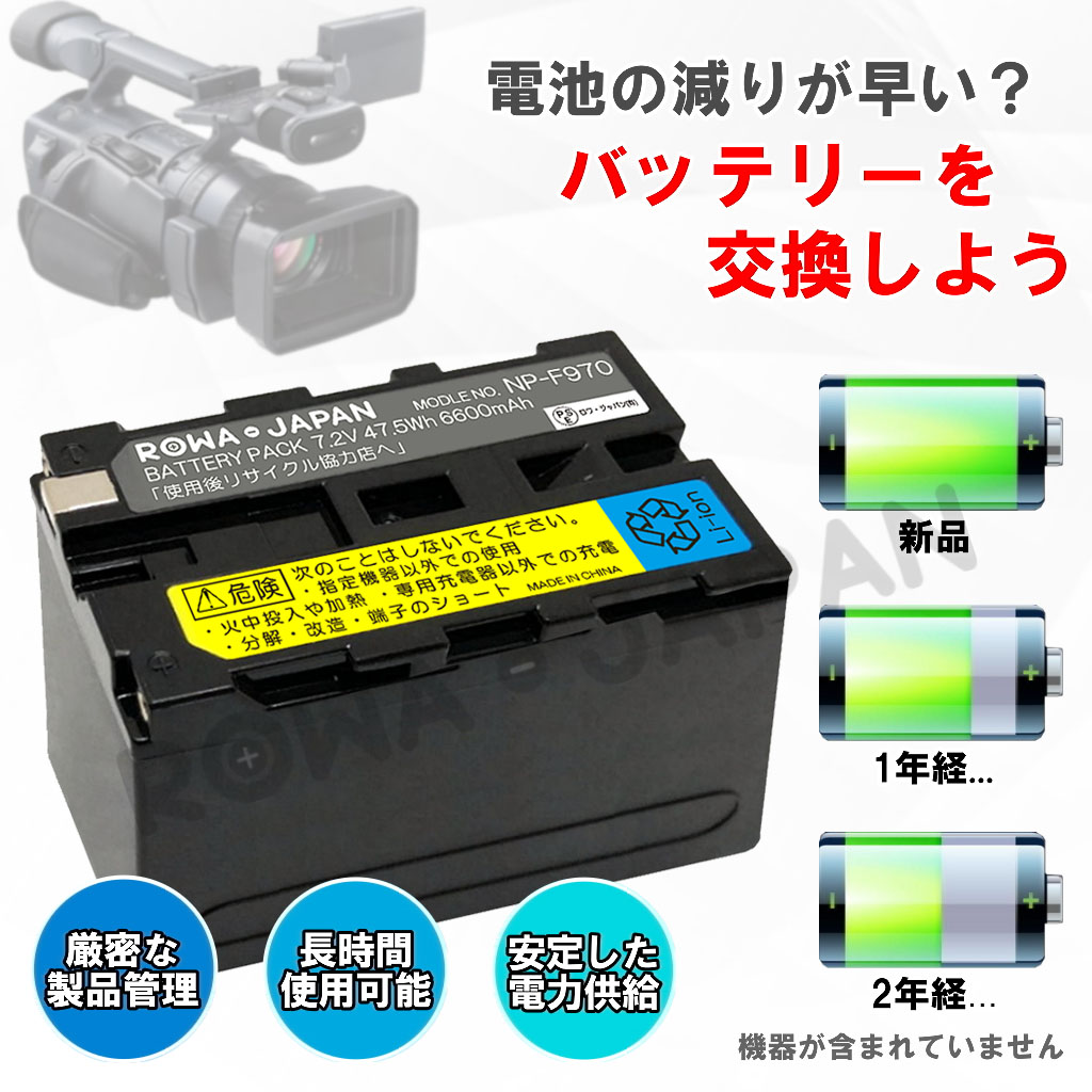 RW-F960 ビデオカメラバッテリー ソニー対応 | ロワジャパン