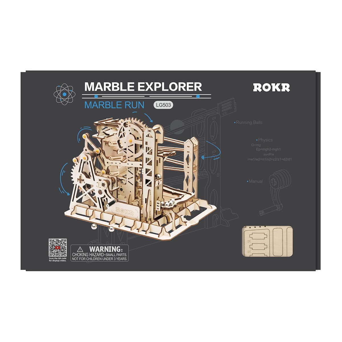 ROKR Marble Explorer Swingback Wall Marble Run LG503|Robotime Online