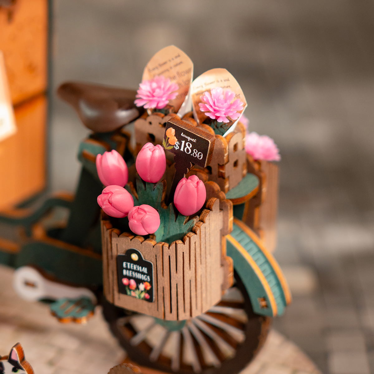 Rolife Blossom Cart 3D Wooden Puzzle TGS03 | Robotime