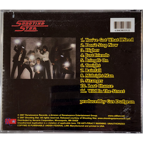 Shooting Star - Shooting Star CD hard rock melodic aor reissue
