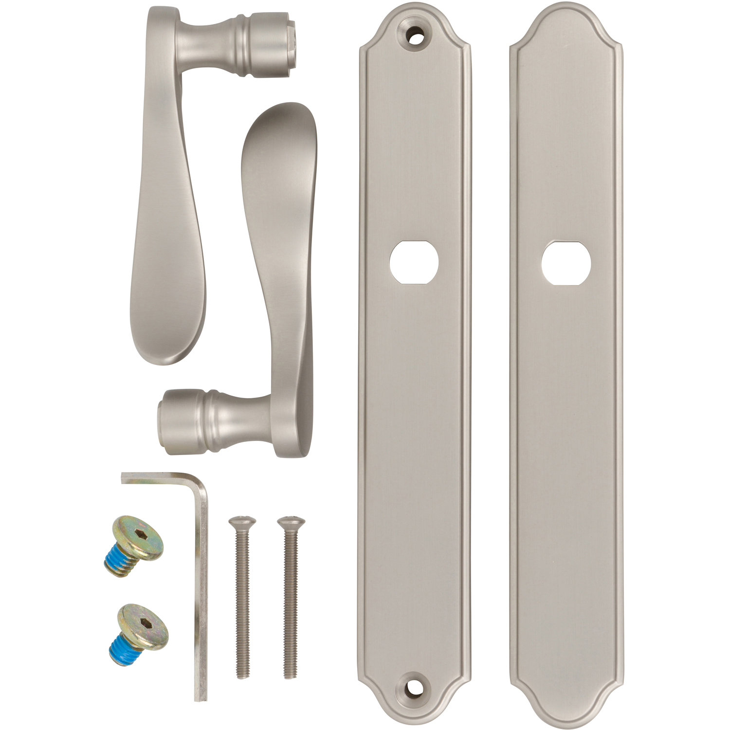 Windsor Swing Dummy Handle Set For Multipoint Locks | Nickel
