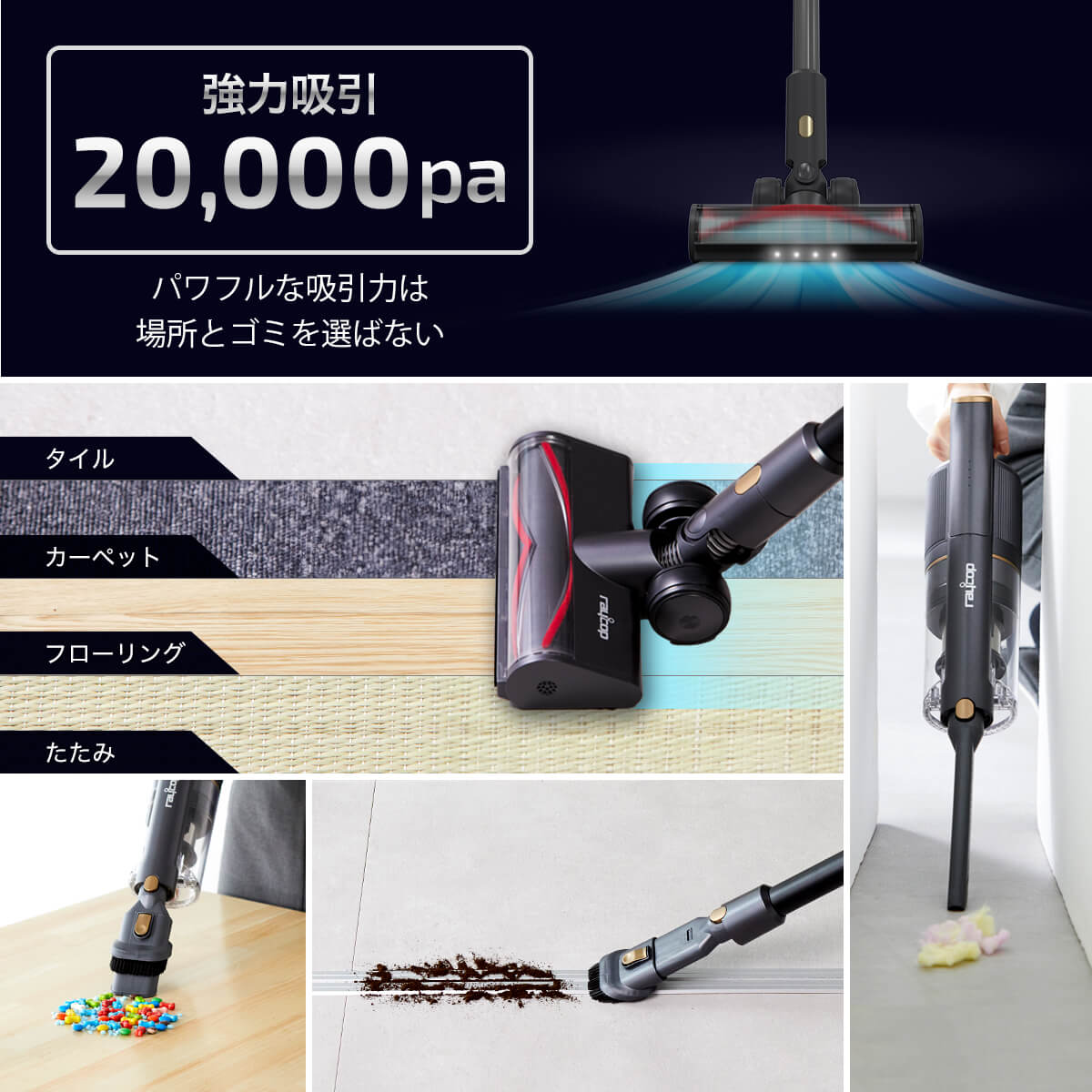 UVコードレススティッククリーナー GENESIS 2 (RGN2-300)収納スタンド付