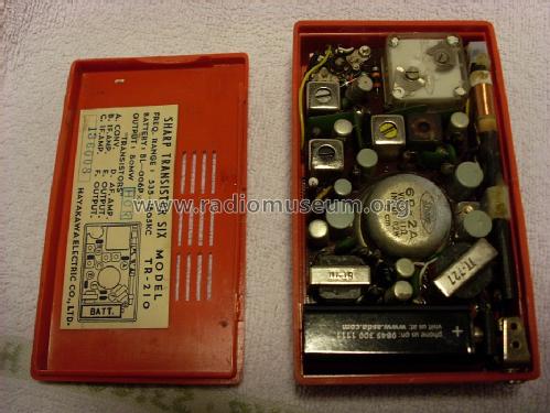 Transistor Six TR210 Radio Sharp; Osaka, build 1965 ??, 7 pictures