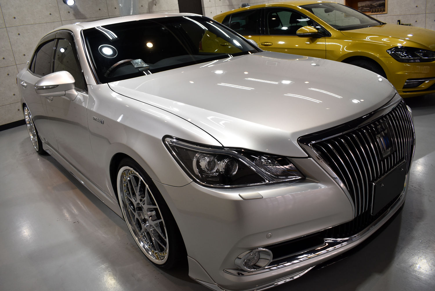 トヨタ・クラウン マジェスタのガラスコーティング お引渡し完了【作業