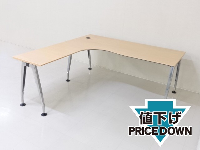 中古｜オカムラ｜プロステージ クレスト｜L型デスク・事務机・L字