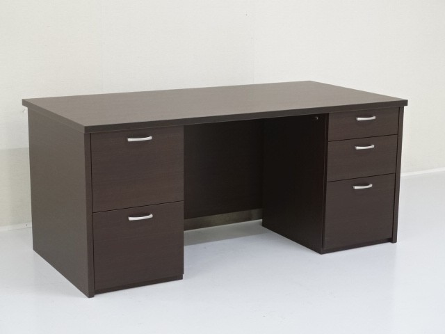 中古｜オカムラ｜DX－4N｜木製両袖デスク・役員机・役員家具｜D