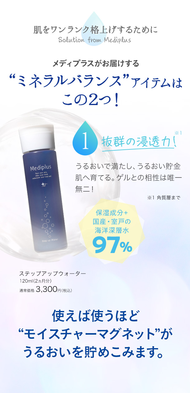 楽天市場】【公式】メディプラス ステップアップウォーター 120ml (約2