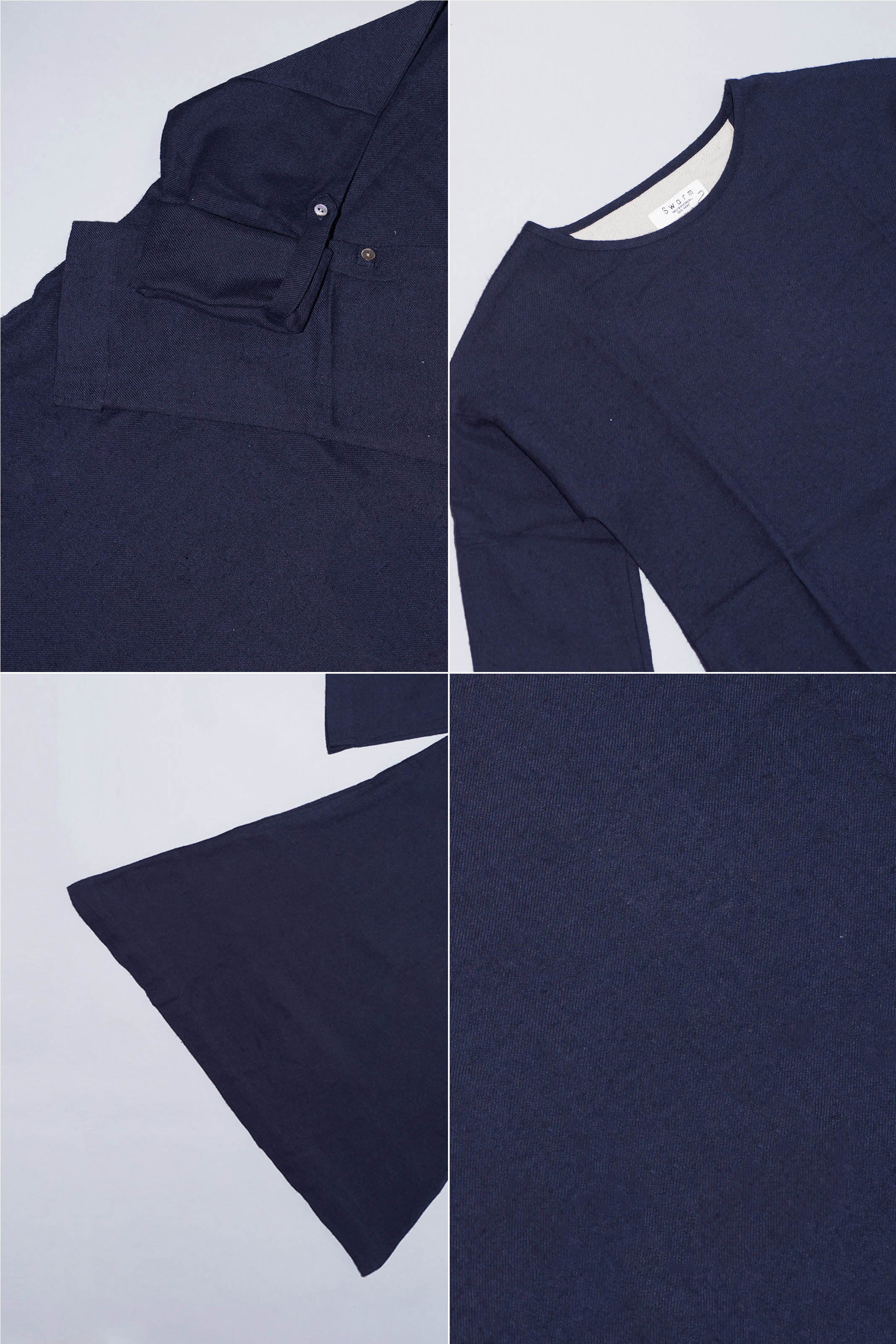 楽天市場】リネンウール Aラインワンピース ナチュラル ワンピ 7分袖 A