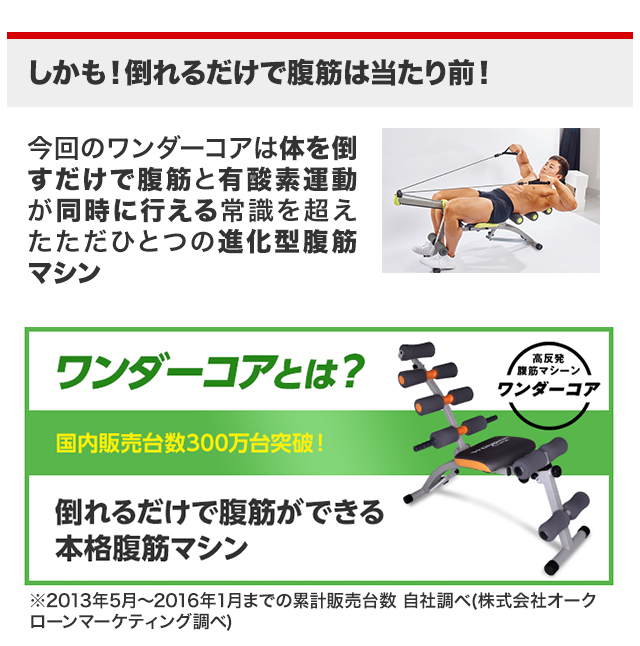 楽天市場】【送料無料】ワンダーコア2正規品 公式 腹筋 wondercore