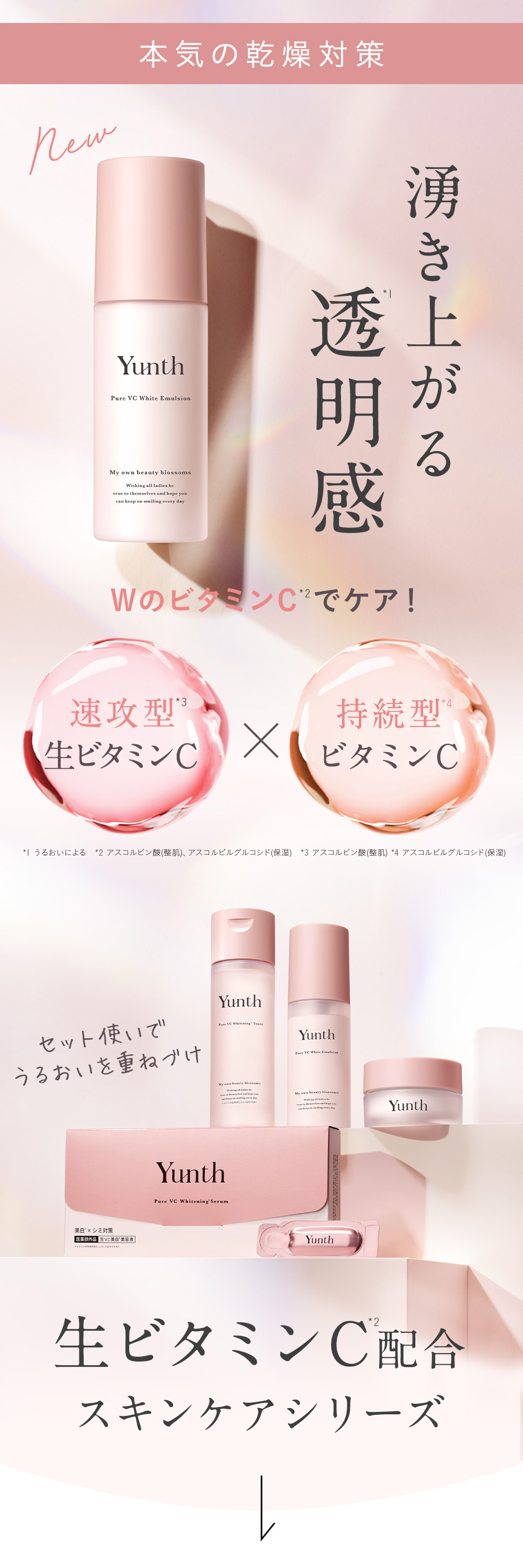 楽天市場】【公式】Yunth 生VCホワイト乳液 75ml | 乳液 ビタミンC