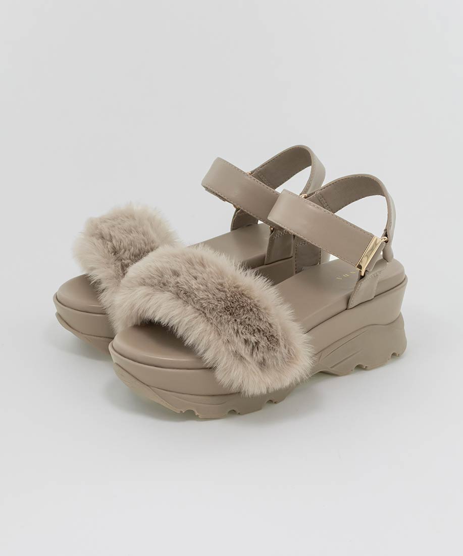 SALE】2WAY ファーベルトスポーツサンダルRANDA公式サイト