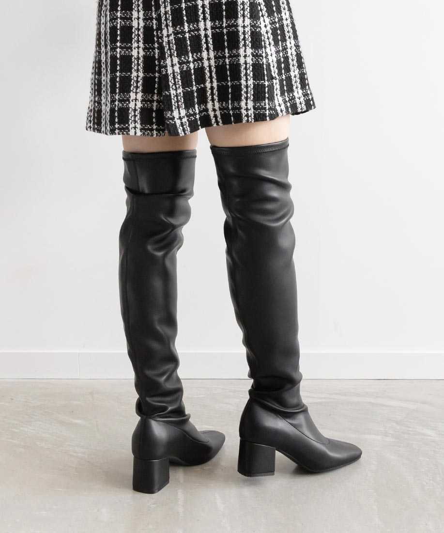 SALE】晴雨兼用 ストレッチニーハイブーツ｜RANDA公式サイト