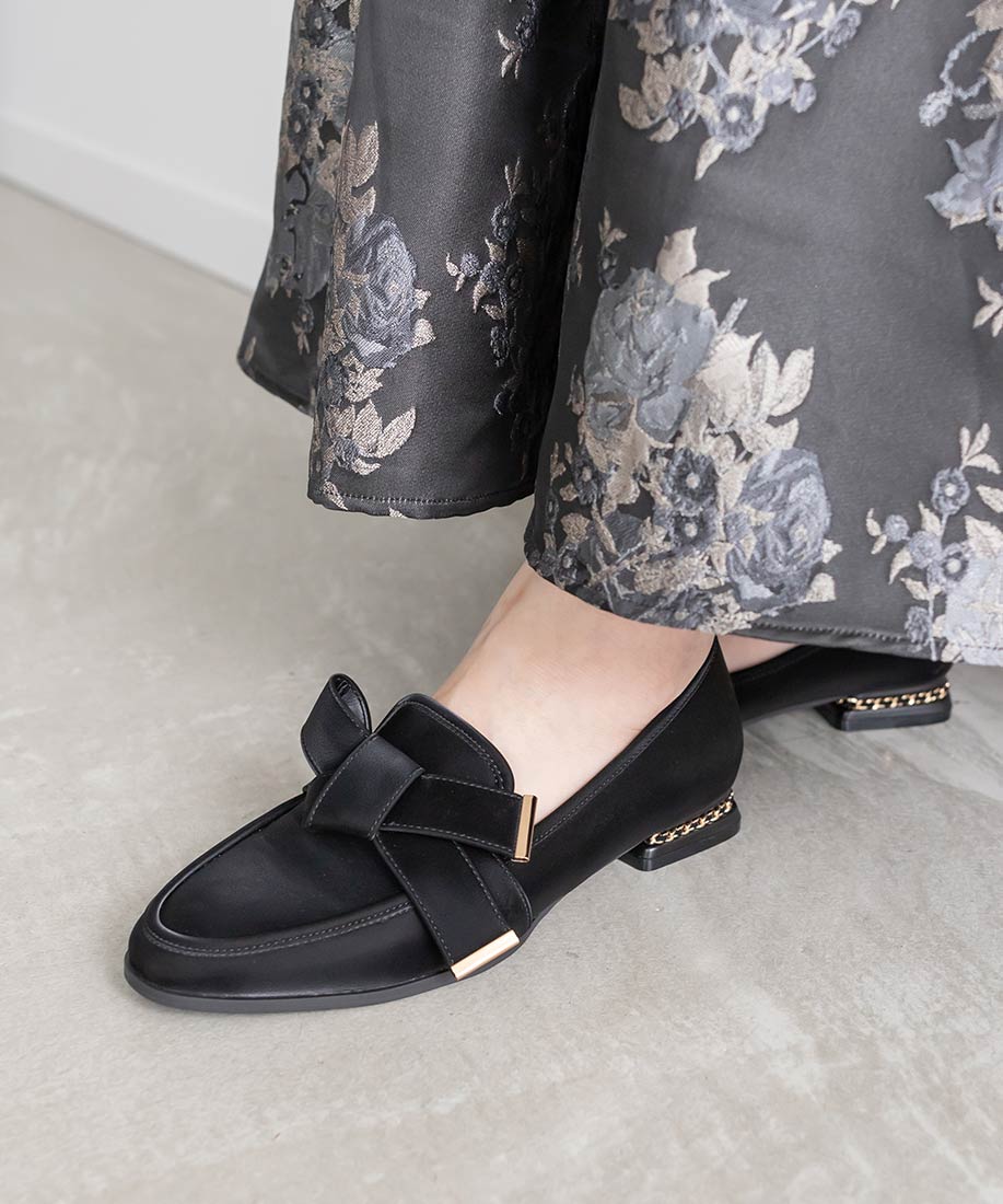 SALE】リボン×チェーンヒール ローファーRANDA公式サイト