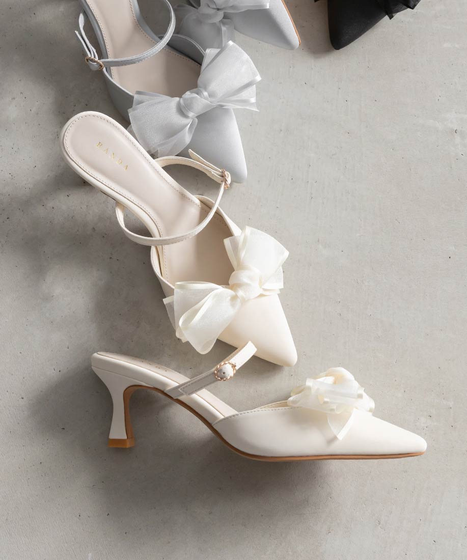 2WAY シアーリボンミュールパンプスRANDA公式サイト