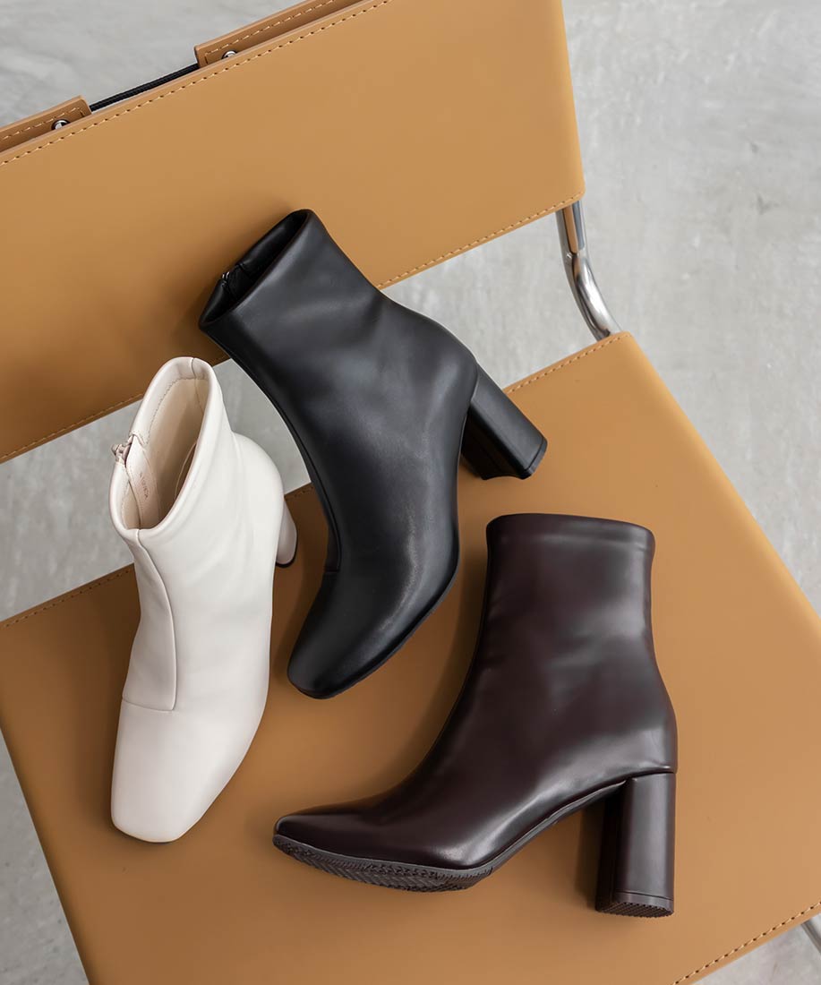 晴雨兼用 ベーシックラウンドスクエアショートブーツRANDA公式サイト