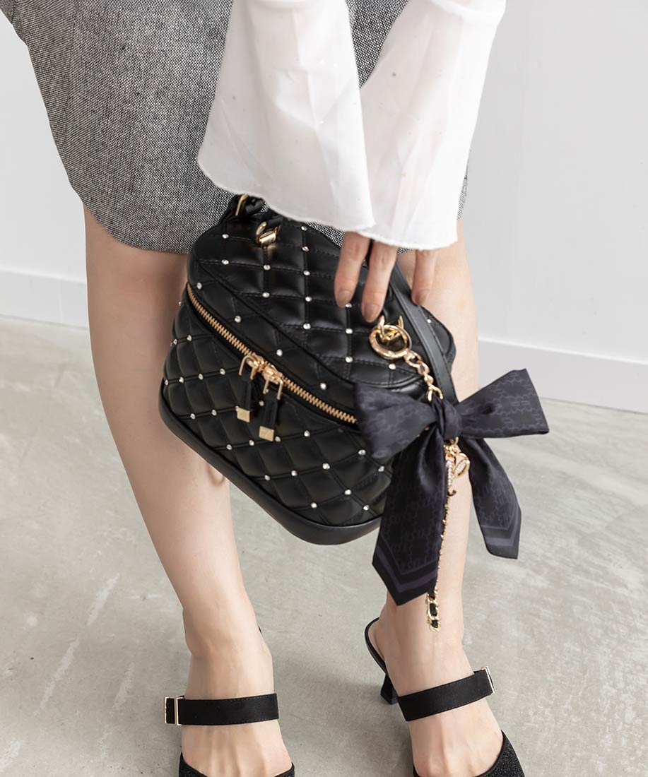 2WAY リボンチャームキルティングバニティバッグRANDA公式サイト