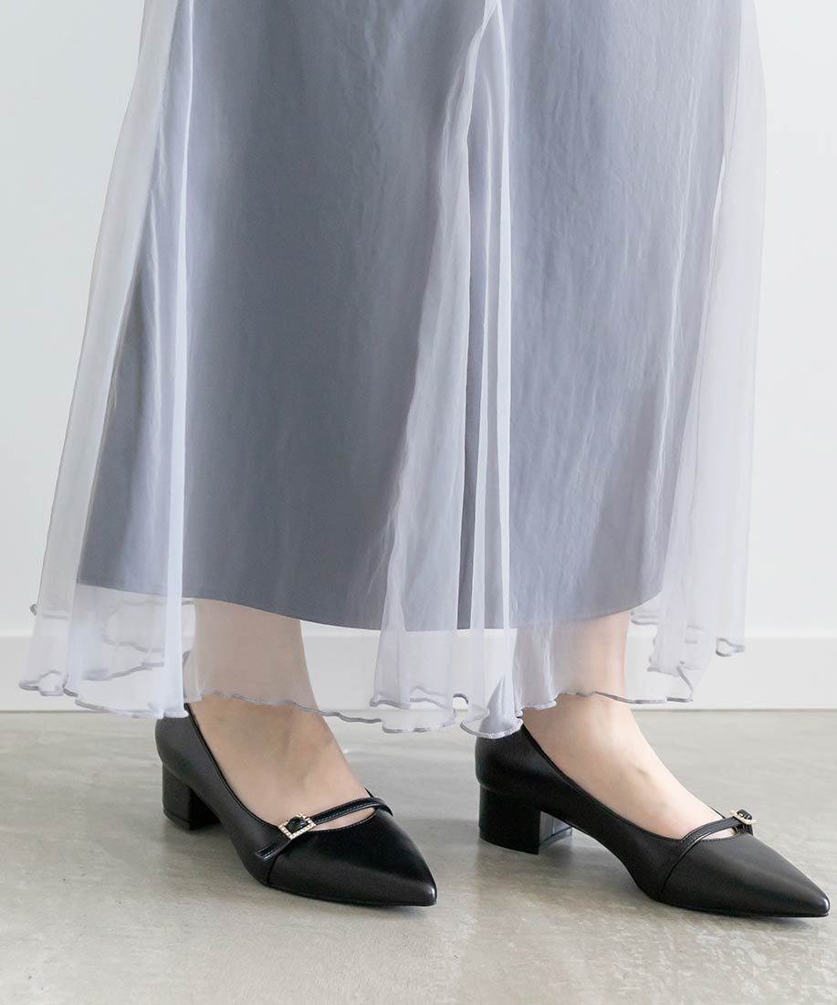 SALE】ビジューバックル ポインテッドトゥパンプスRANDA公式サイト