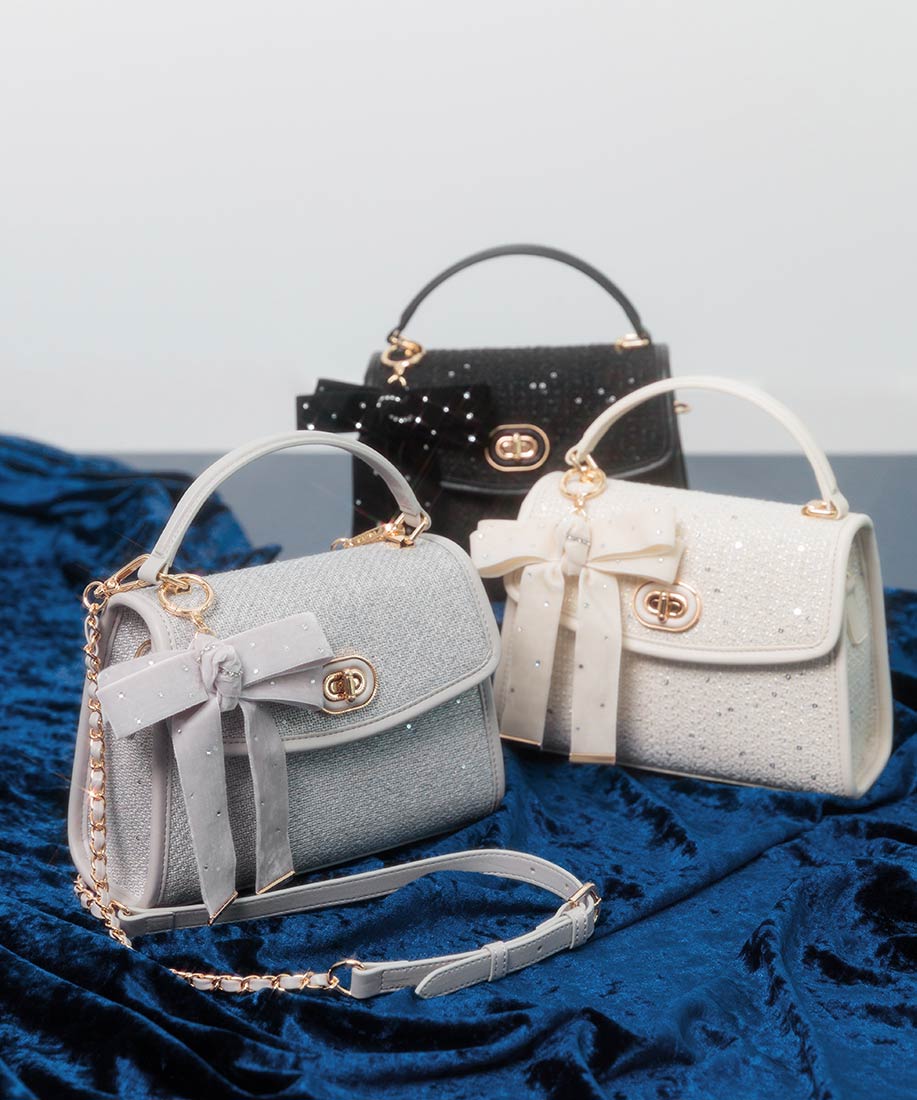 Holiday Collection】2WAY リボンチャームハンドバッグRANDA公式サイト