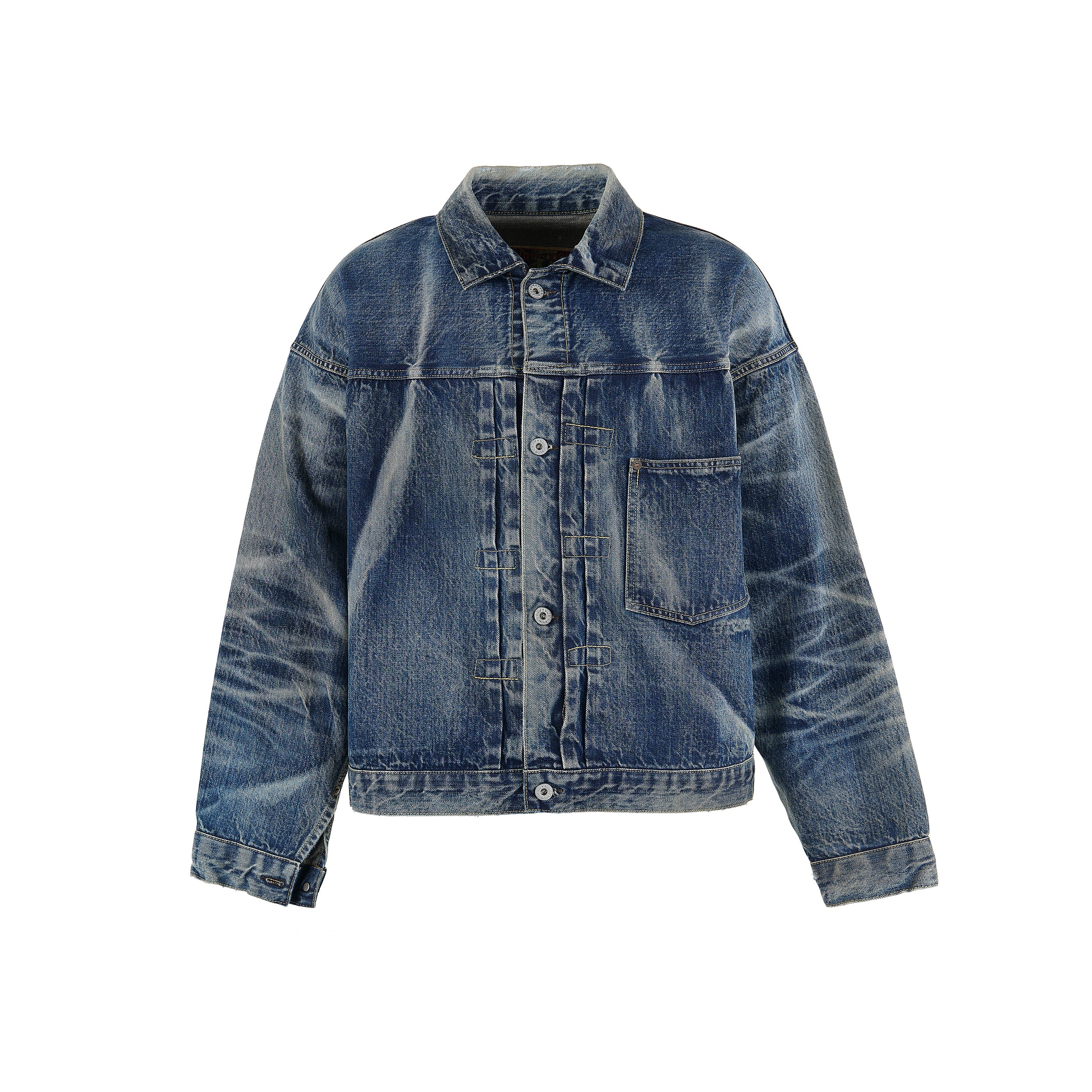 SAINT Mxxxxxx]BJ_DENIM JACKET/DAMAGE/BLUE(SM-HR8-0000-C39) – R&Co.